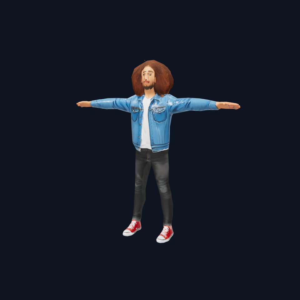 Casual Denim Outfit Character Model Pack